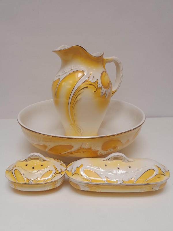 Lampet set in Art Nouveau stijl van Boch Frères