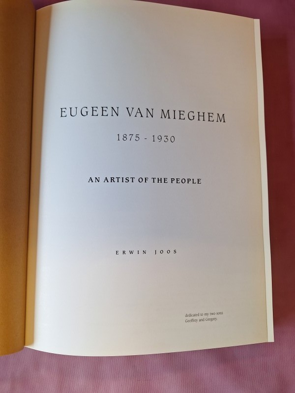 boek Eugeen van Mieghem an artist of the people