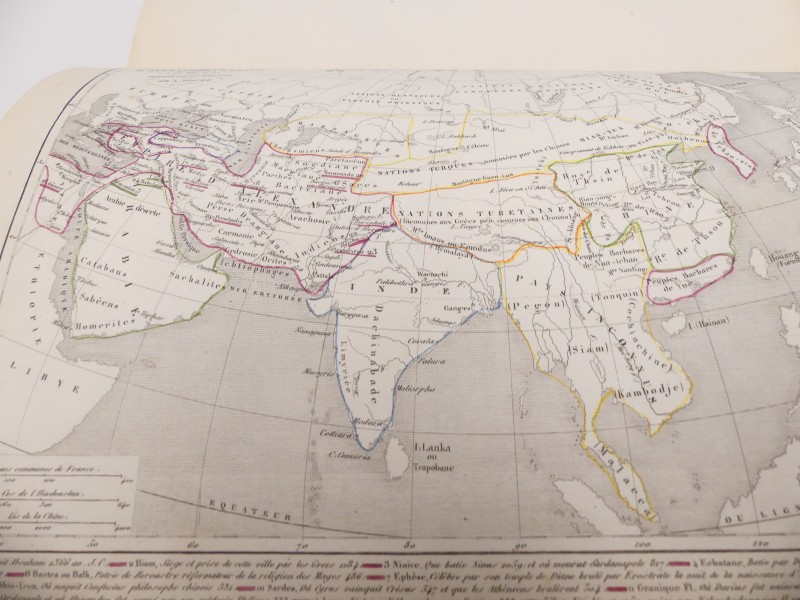 Antiquariaat - Houzé - Atlas universel historique et géographique - 1849