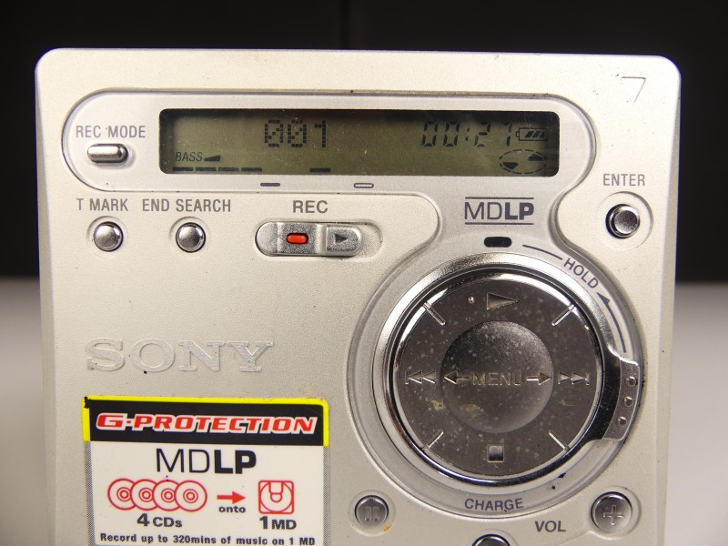 Minidisc speler Sony + benodigdheden