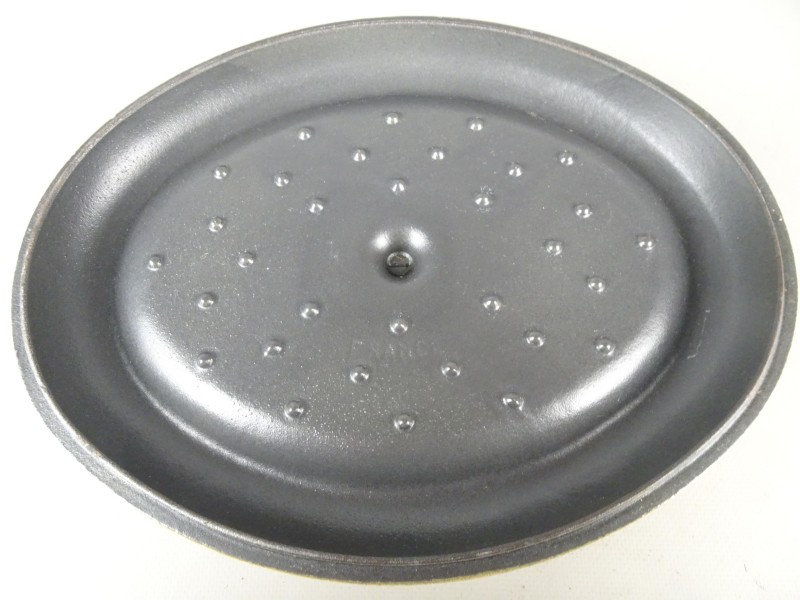 Gietijzeren kom, braadpan met deksel (cocotte 28) 4,6 kg