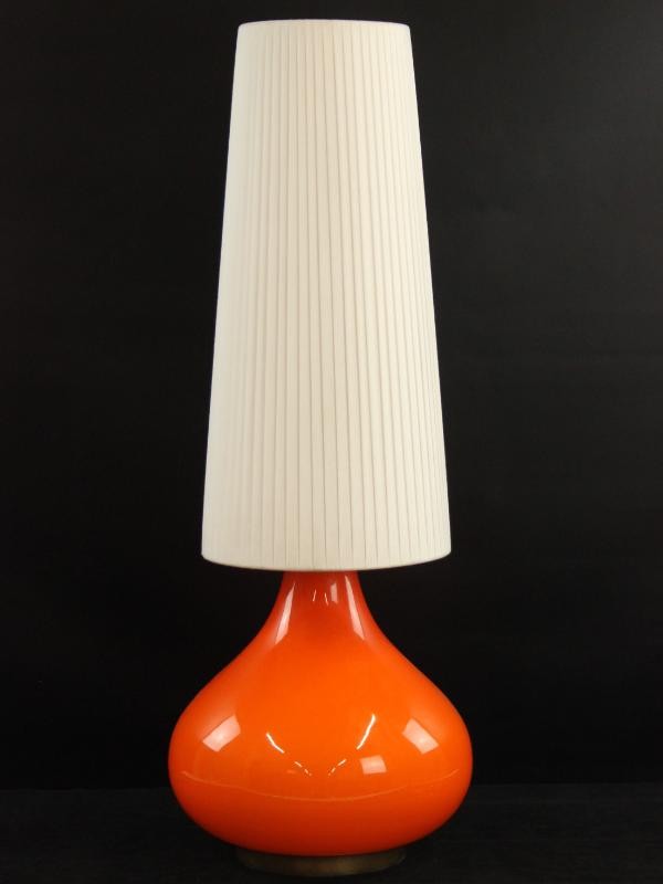 Grote Lamp Oranje - Glas - Space Age