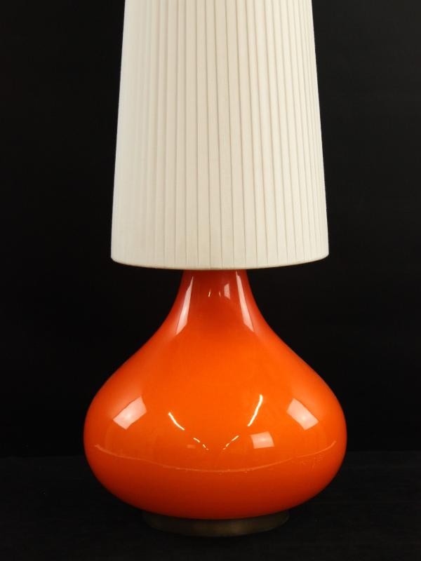 Grote Lamp Oranje - Glas - Space Age