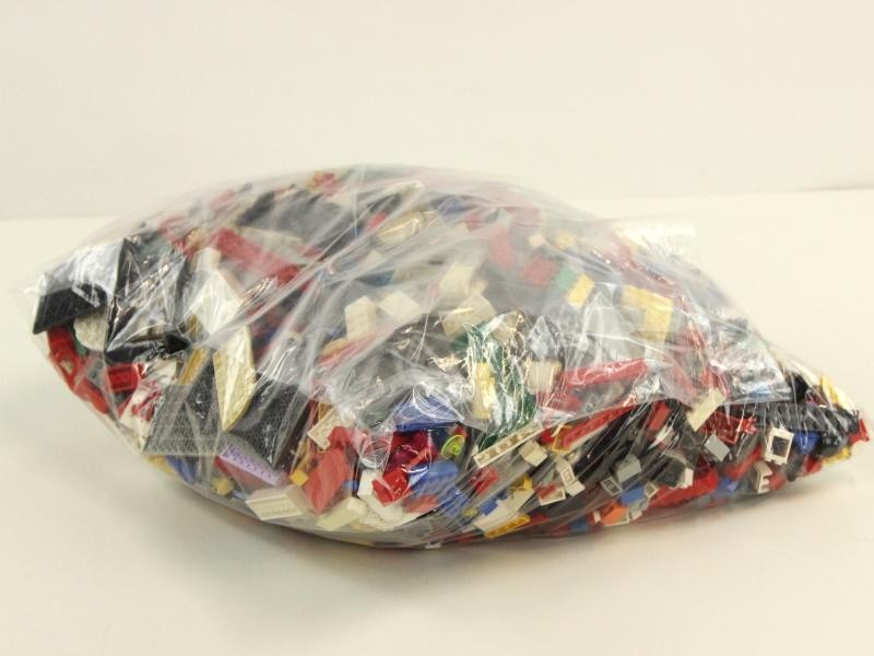 Zak met losse lego bouwsteentjes - gemengde mix van 5 kilo