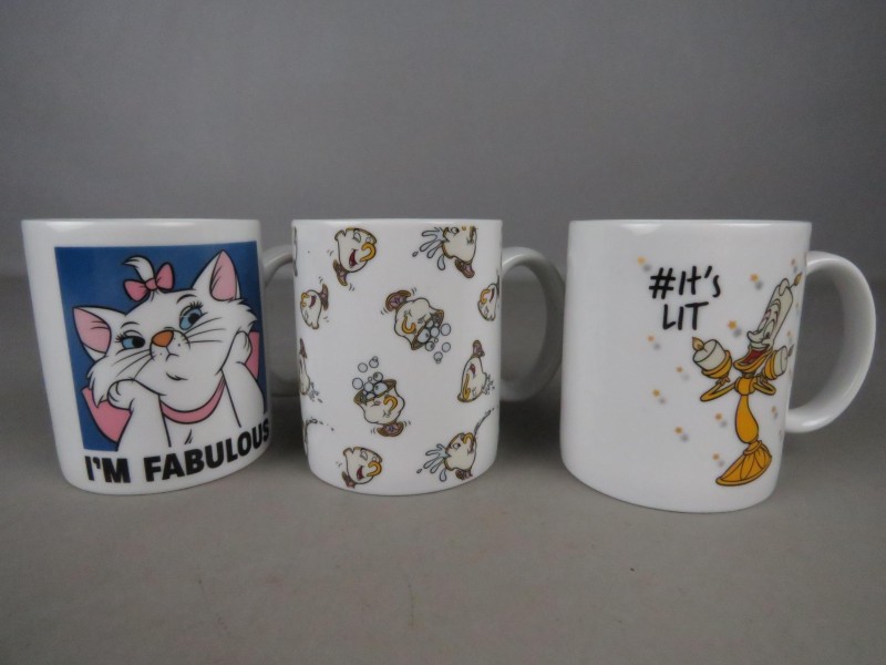 3 Disney koffietassen