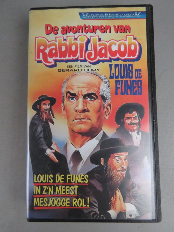 7 VHS tapes van Louis de Funes