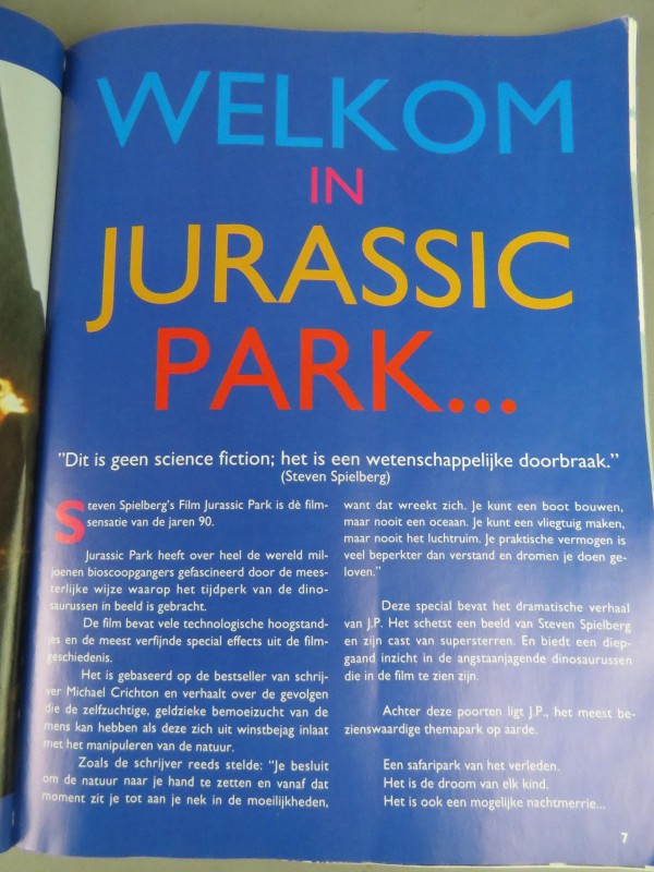 Boek Jurassic park special