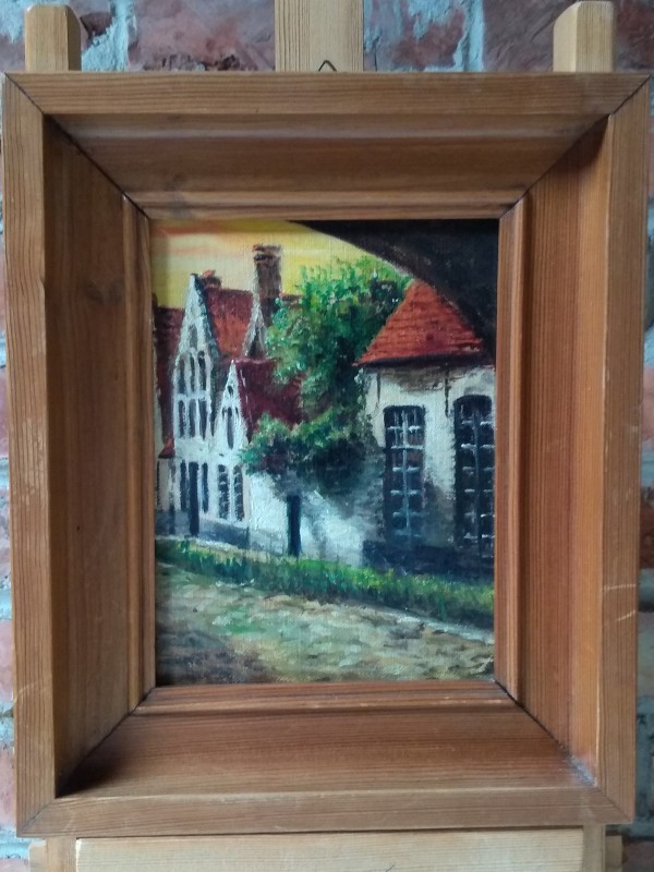 Schilderij Entrée du Beguinage Bruges