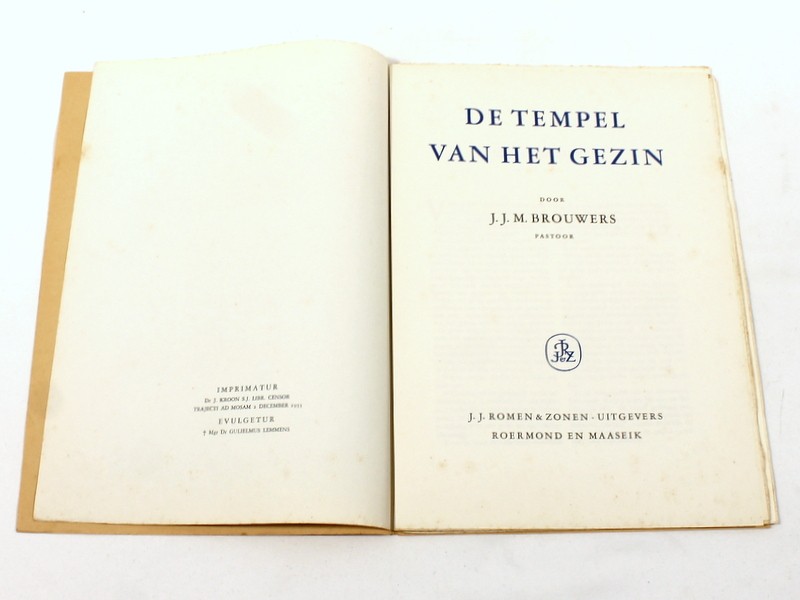 Vintage boek 'De tempel van het gezin'