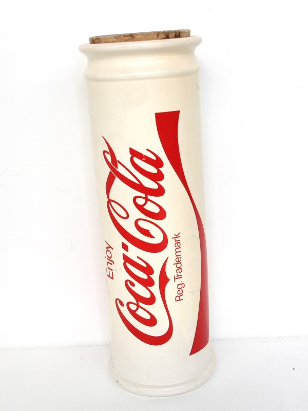 Vintage glazen Coca-Cola voorraadpot