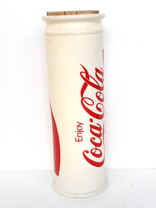 Vintage glazen Coca-Cola voorraadpot