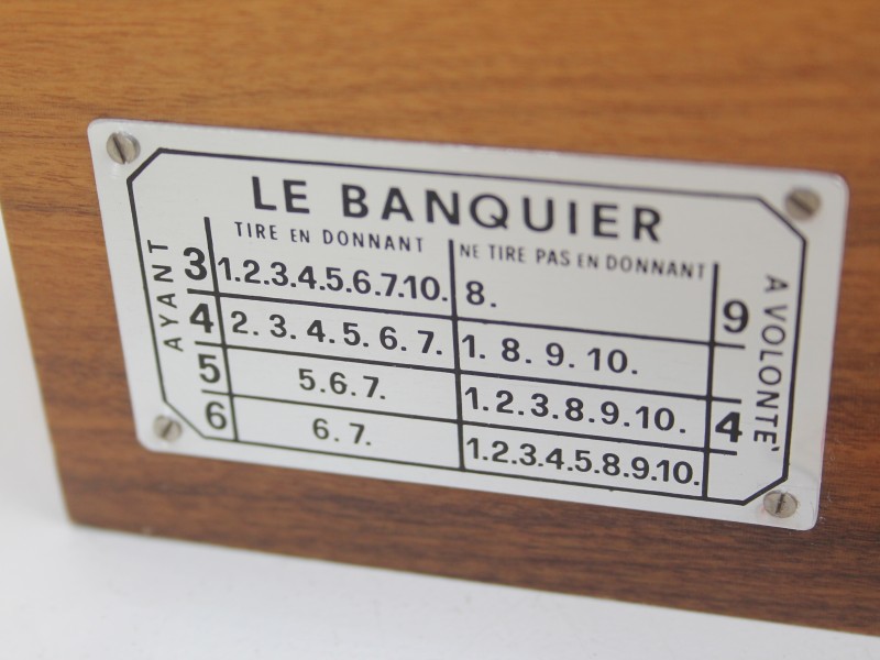 Vintage Speelkaarthouder - Le Banquier