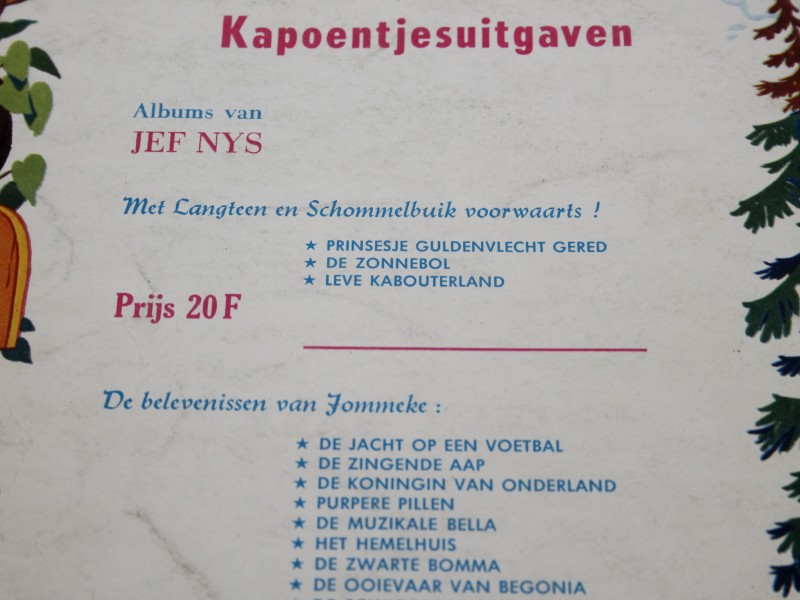 Jef Nys - met Langteen en Schommelbuik voorwaarts! - Leve Kabouterland! - 1ste Druk