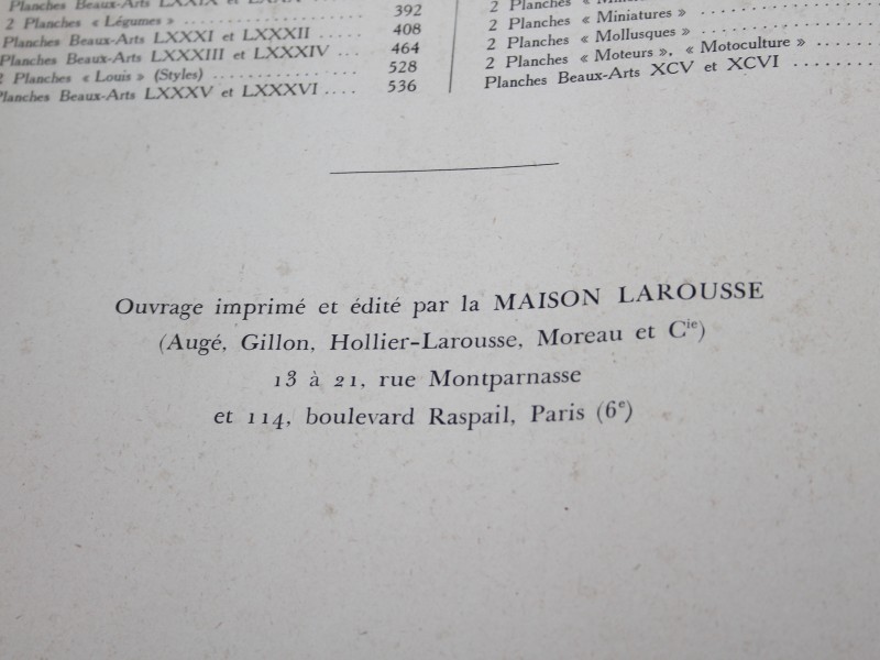 Larousse du XXe Siécle - Volume 4 - 1931