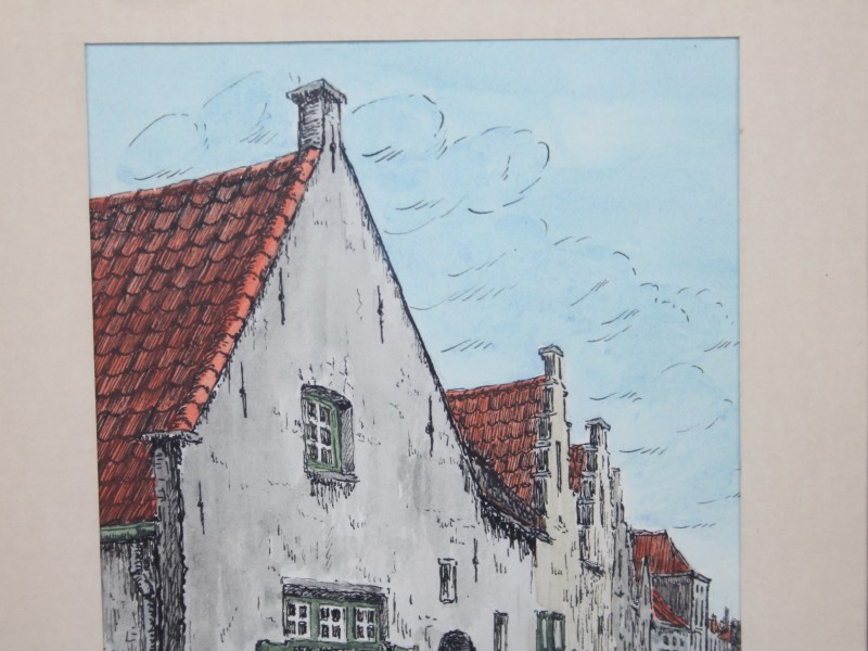 5 pentekeningen - Brugge - J. Govaert