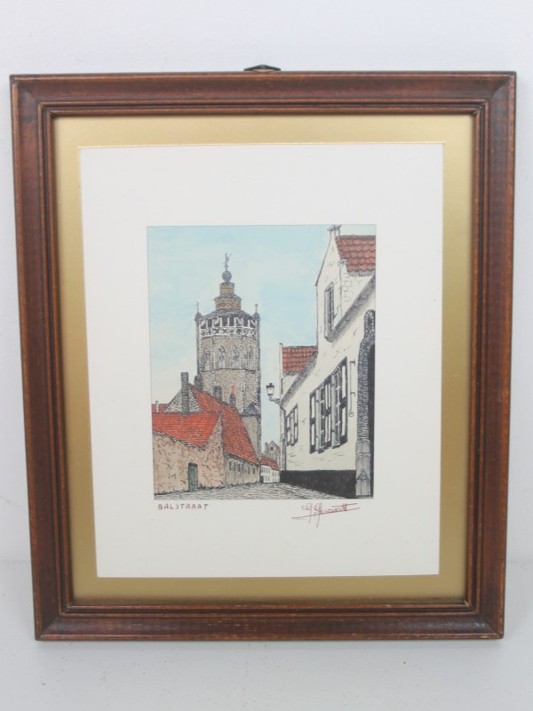 5 pentekeningen - Brugge - J. Govaert