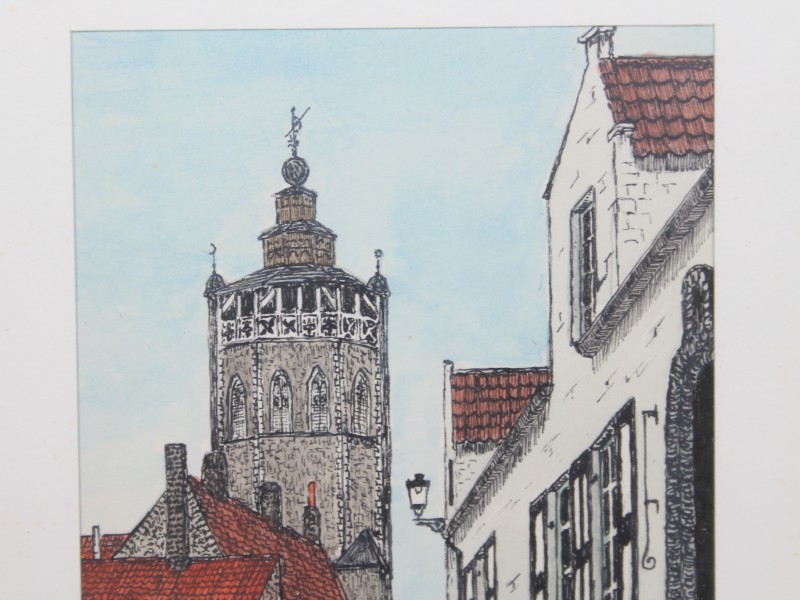 5 pentekeningen - Brugge - J. Govaert