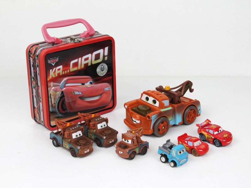 Set Cars box & toys van Disney