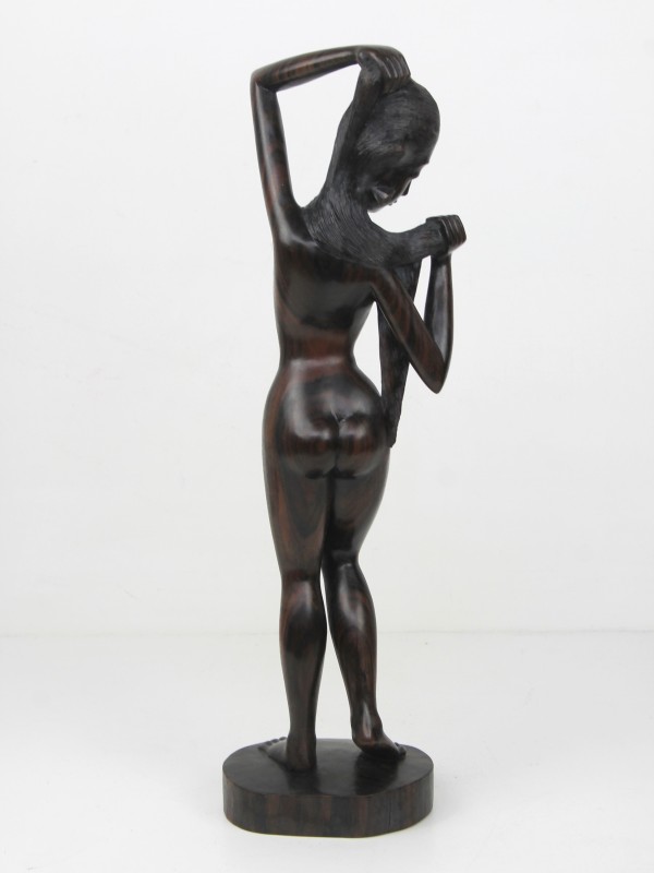 Houten sculptuur - Balinese vrouw