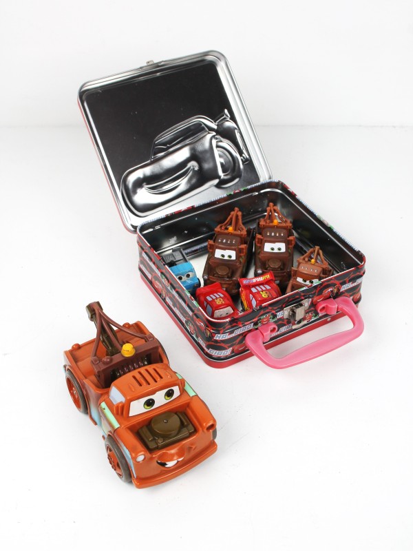 Set Cars box & toys van Disney