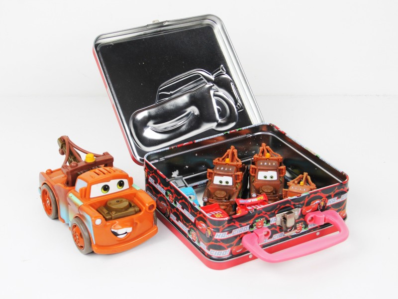 Set Cars box & toys van Disney