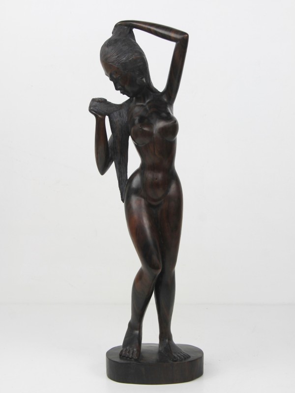 Houten sculptuur - Balinese vrouw