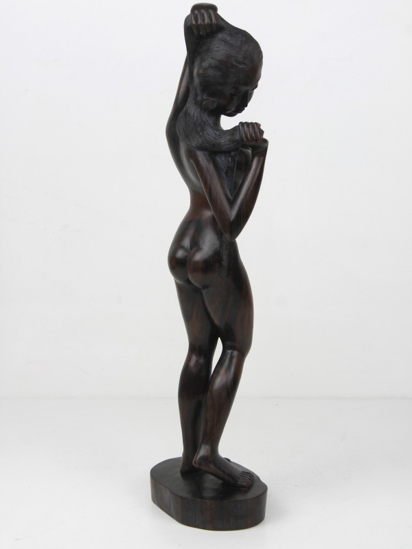 Houten sculptuur - Balinese vrouw