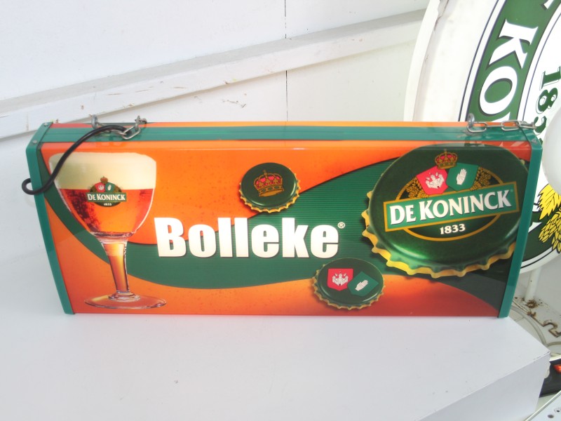 4 lichtreclame borden De Koninck