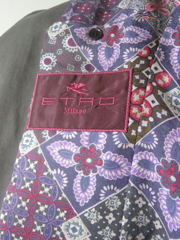 Herenblazer 'Etro Milano' maat 52 (M)