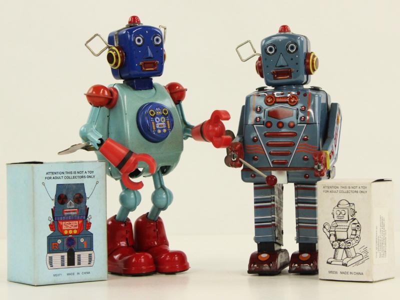 Lotje retro blikken robots