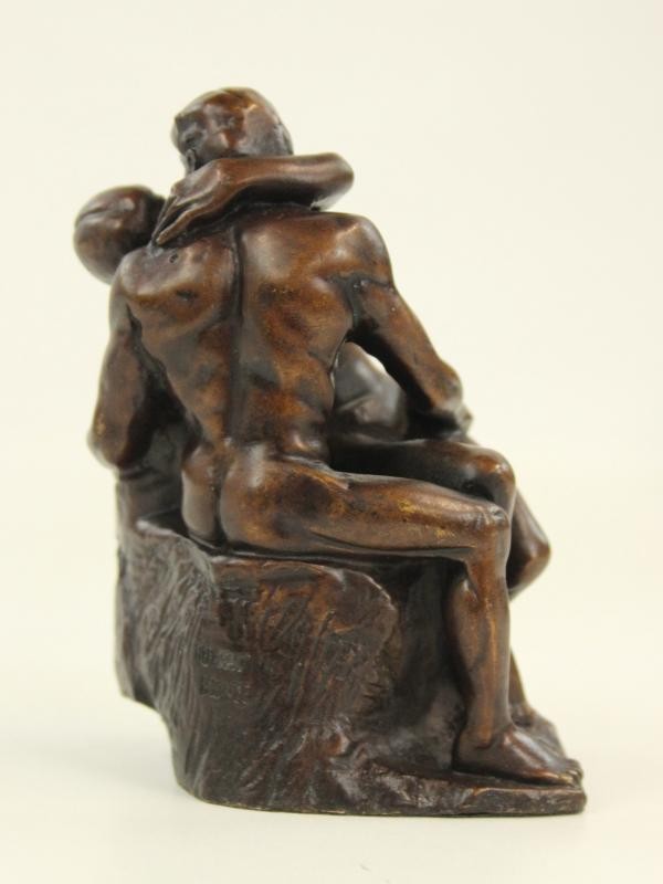 De Kus - Auguste Rodin - kleine bronzen reproductie