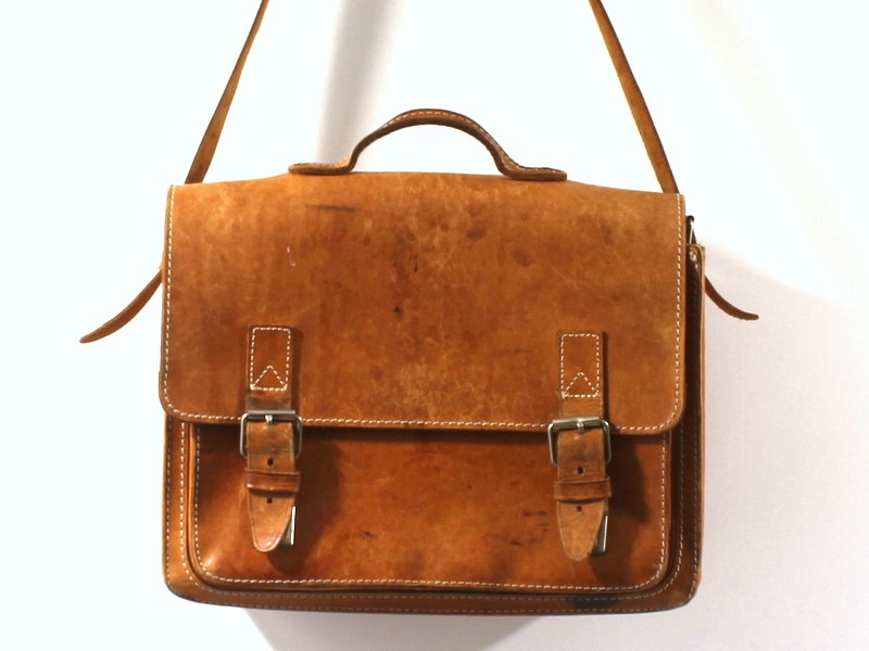 Vintage leren Ruiter tas B