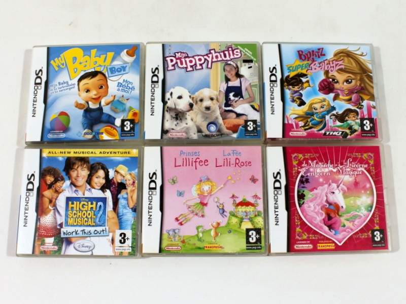 6 Nintendo DS-games