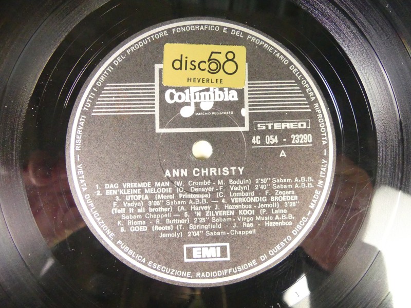 Ann Christy - debuut LP