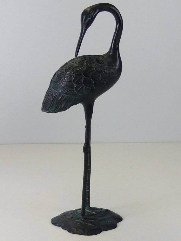 Bronzen kraanvogels figuren