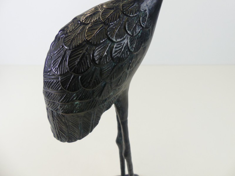 Bronzen kraanvogels figuren