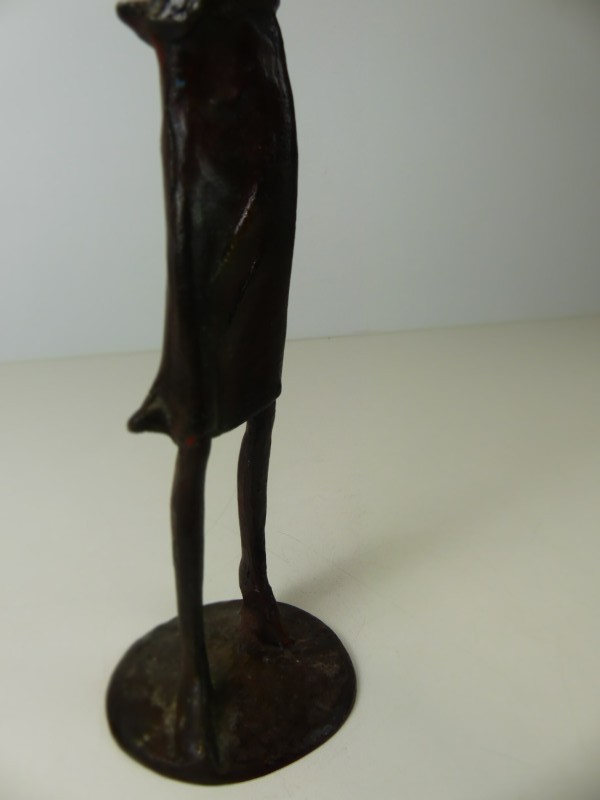 Bronzen Violiste Sculptuur