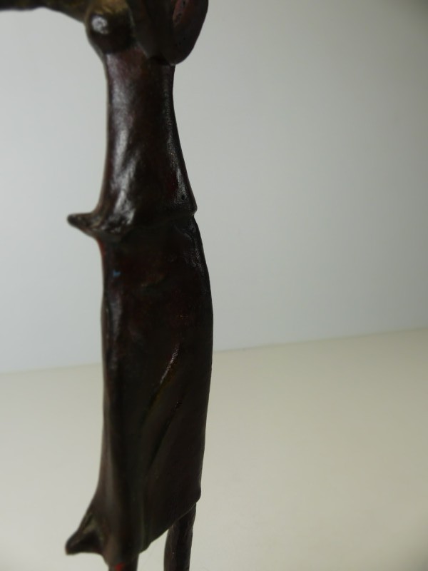 Bronzen Violiste Sculptuur