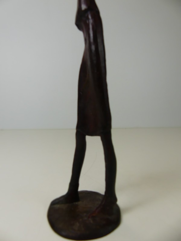 Bronzen Violiste Sculptuur