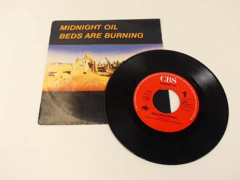 3x 7'' single vinyl - Midnight Oil