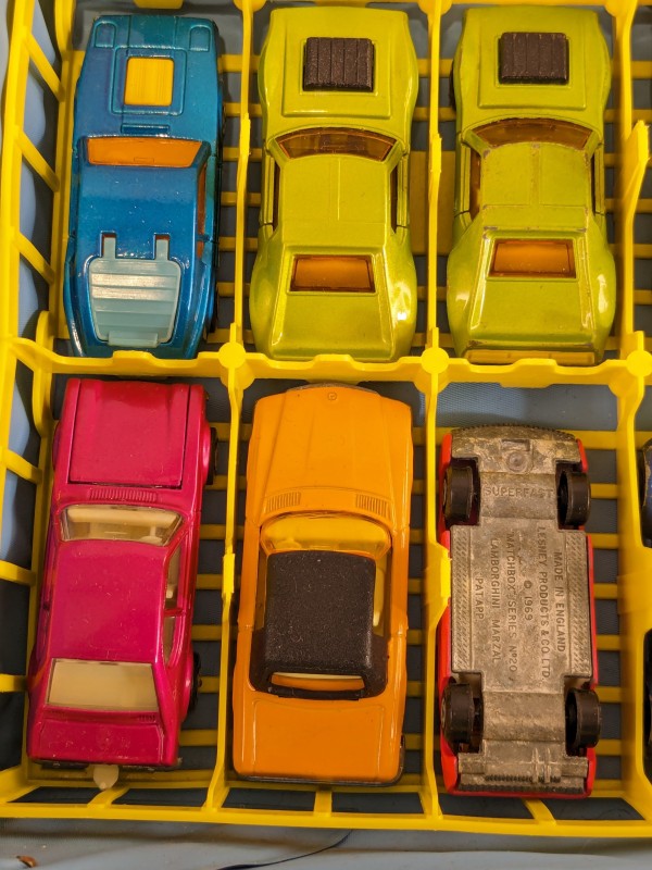 Vintage Matchbox in koffer [48 auto's]