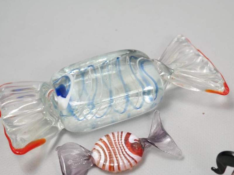 Set Murano bonbons en dieren