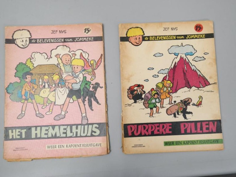 2 vintage Jommeke strips - Nederlands