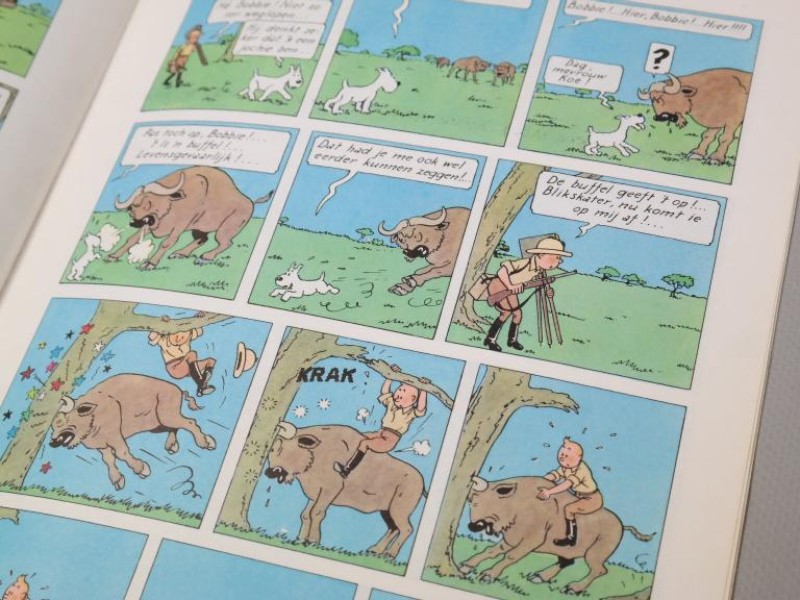 Vintage Kuifje stripboeken - Nederlands