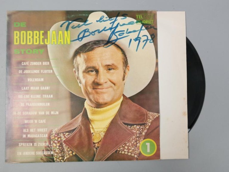 Vinyl lp Bobbejaan Schoepen gehandtekend