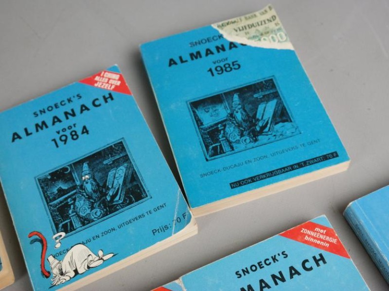 Groot lot vintage "Snoeck's Almanach"  1969 t.e.m. 1985