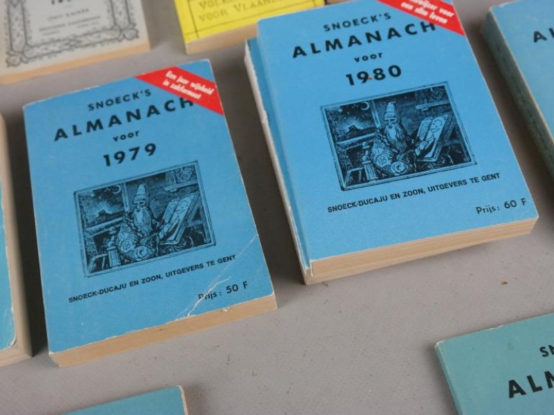 Groot lot vintage "Snoeck's Almanach"  1969 t.e.m. 1985