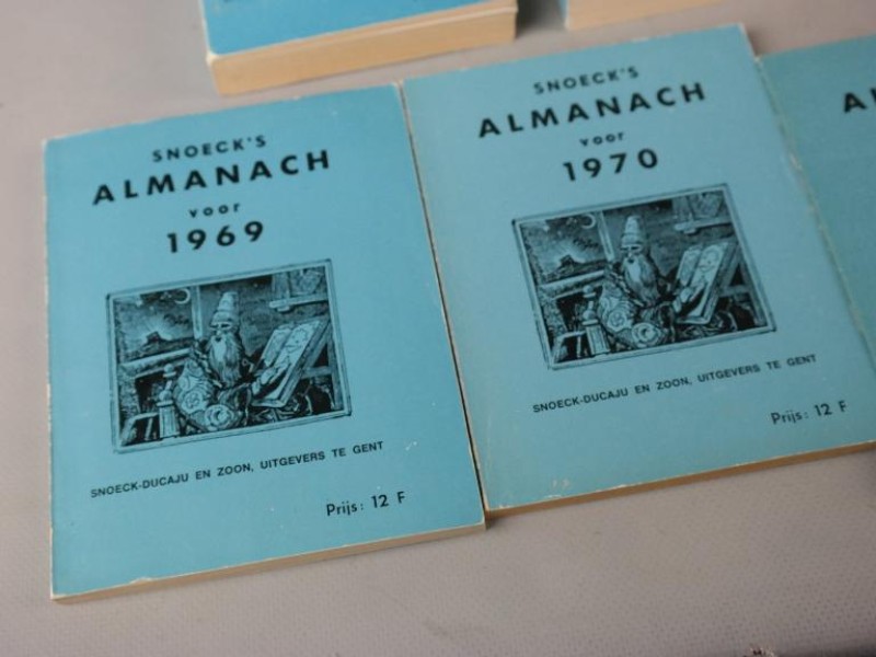 Groot lot vintage "Snoeck's Almanach"  1969 t.e.m. 1985