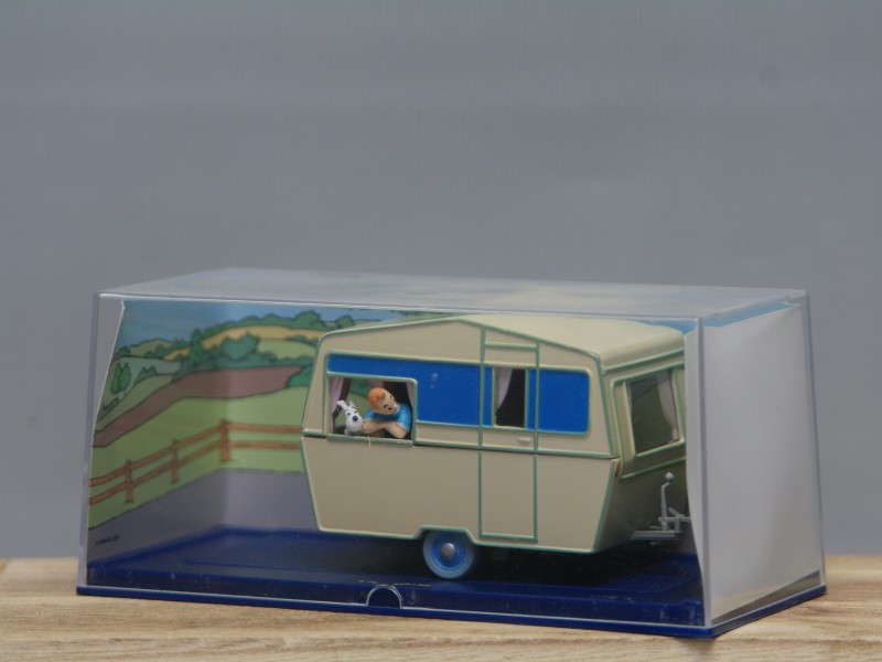 L'ile noire- De caravan uit "De zwarte rotsen" van Tintin/Kuifje- Schaalmodelauto Herge-Moulinsart (Art. 864)