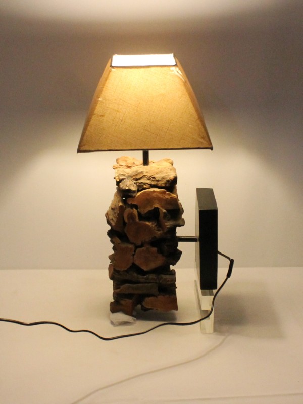 Houten Wandlamp